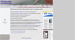 Desktop Screenshot of ostrakon-baustofftechnologie.nodal.de